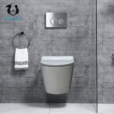 Exquisite Dual Flush Wall Hung Commode Hotel Concealed Cistern WC No Stains