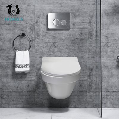 Washdown Flushing Wall Hanging Commode Rimless Wall Hung WC One Piece
