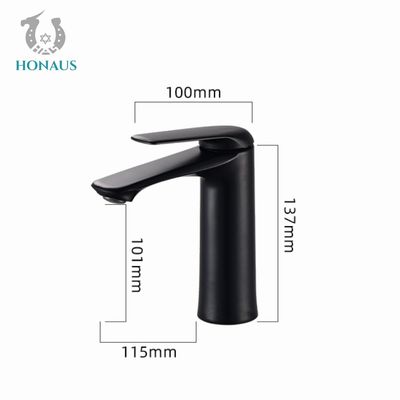 Exquisite Wash Basin Faucet Single Hole Hot Cold Mixer Taps Wear Resistance