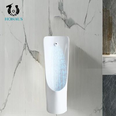 Public Men Toilet Urinal Floor Mounted Ceramic Urinal Sensor Flushing