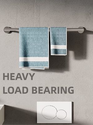 5 Pieces Bathroom Shower Accessories Wall Mounted Towel Racks 10KG capacity