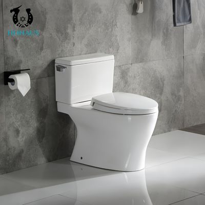 Classic Two Piece Toilet Bowl Side Flush Button Best Ceramic Single Flush White