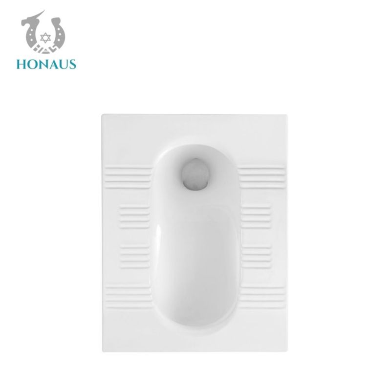 ODM OEM Traditional Design Wc Squatting Pan Toilet 600*450*240mm Size