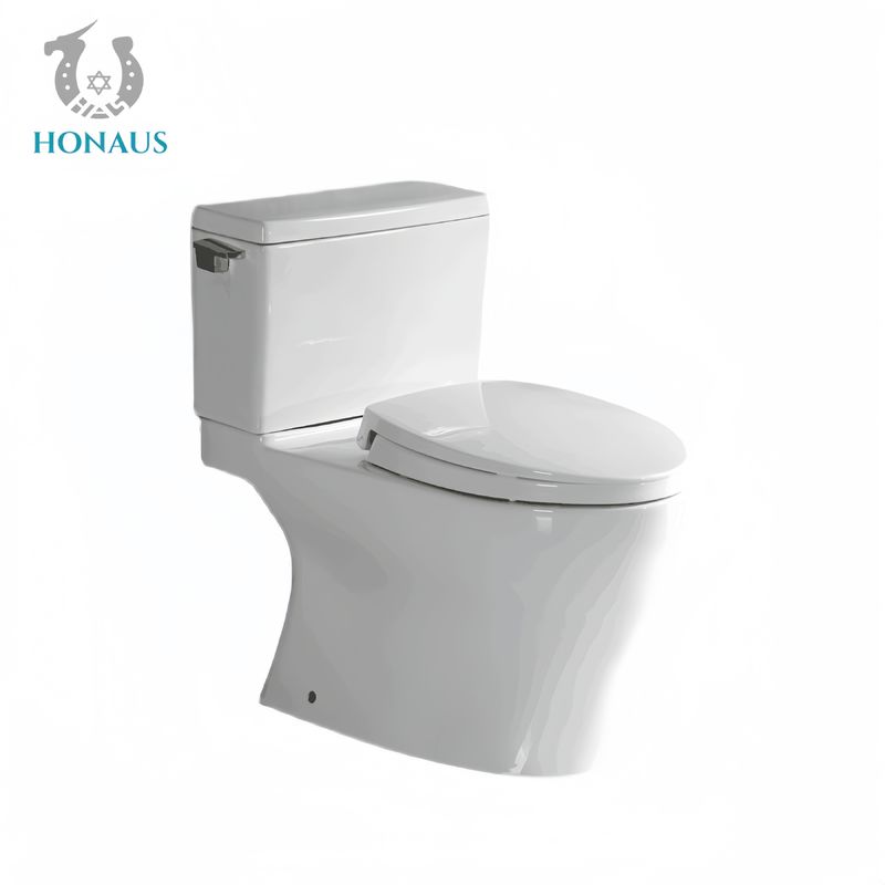 Classic Two Piece Toilet Bowl Side Flush Button Best Ceramic Single Flush White